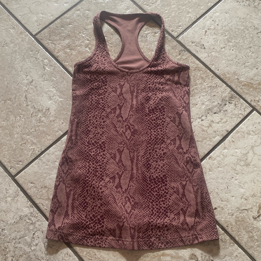 Lululemon‎ Cool Racerback tank snakeskin